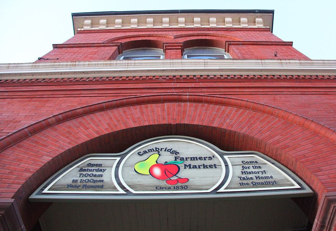 A farmers market
